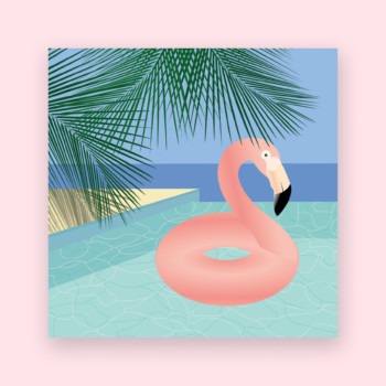 Bouée flamingo